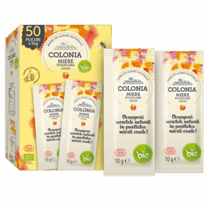 Miere Polifloră Crudă Colonia BIO - 50buc x 10g