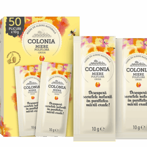 Miere Polifloră Crudă Colonia - 50buc x 10g